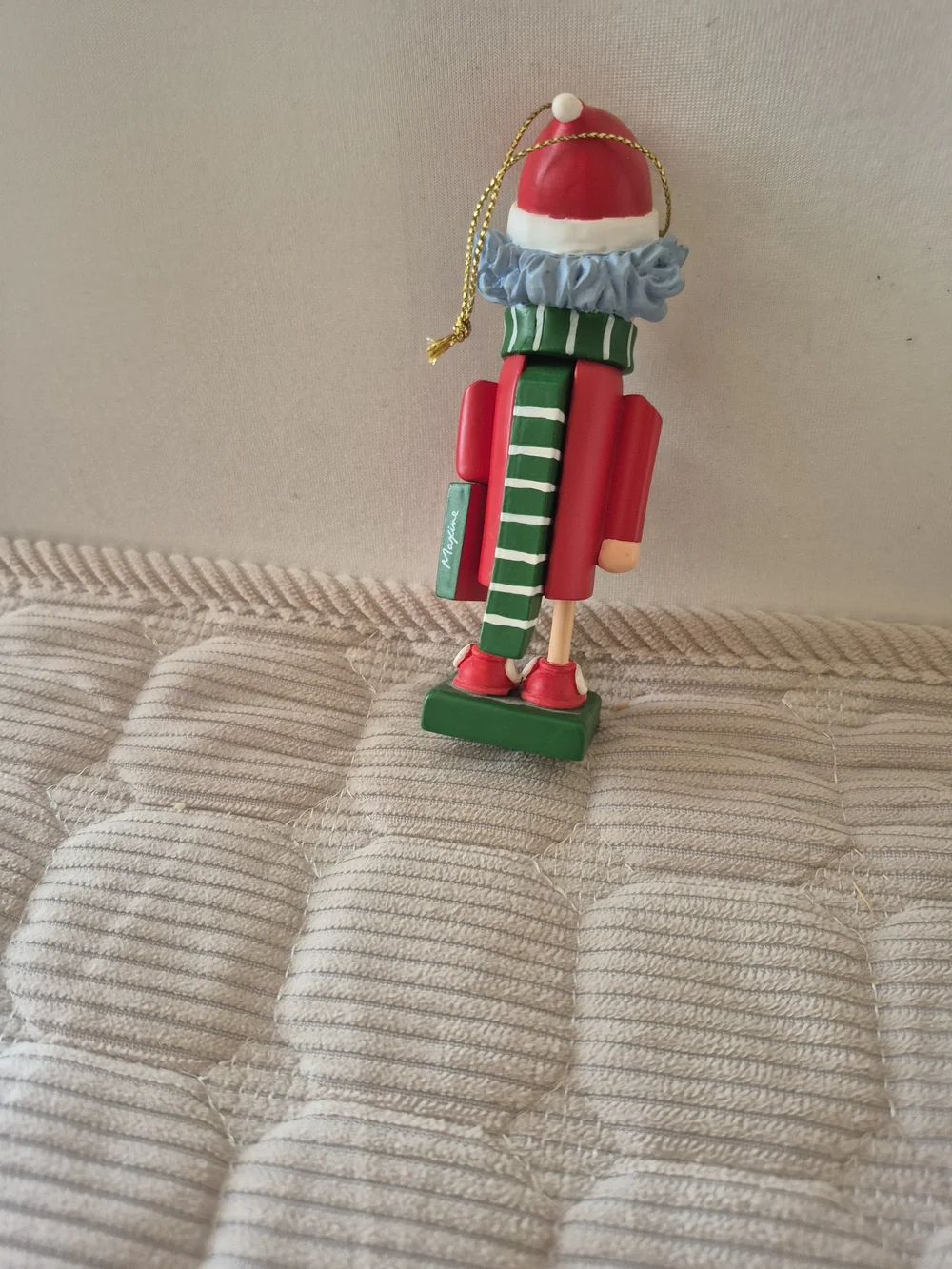 Hallmark Maxine Red and Green Nutcracker Ornament with Sunglasses